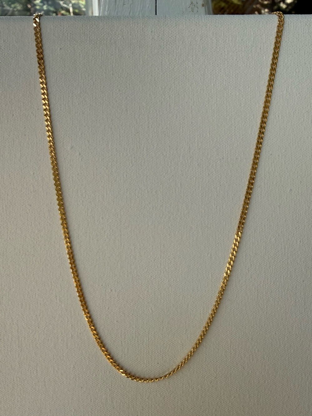 18k GP Curb Chain Necklace